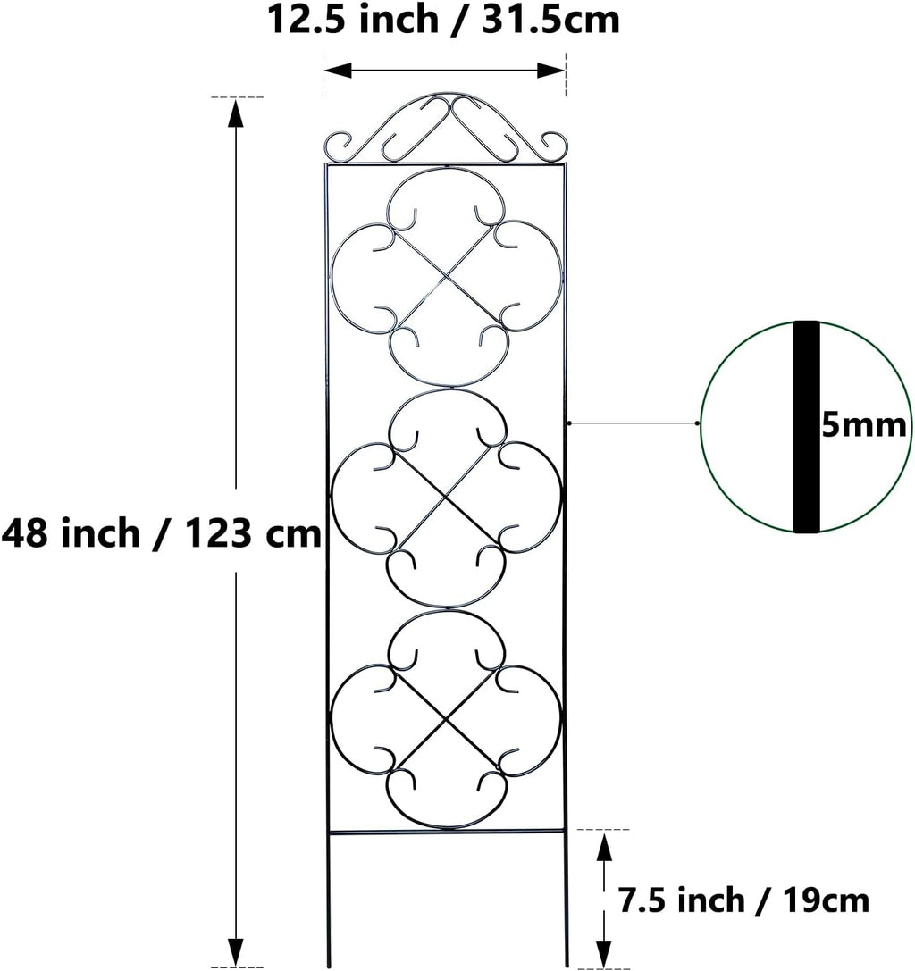 Metal Potted Plant Support Trellis