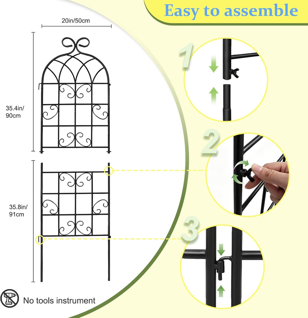 Iron Arch Climbing Plant Trellis