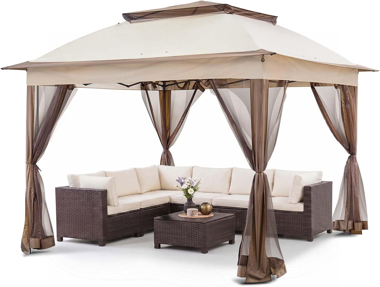 Pop Up Mesh UV Shelter Gazebo