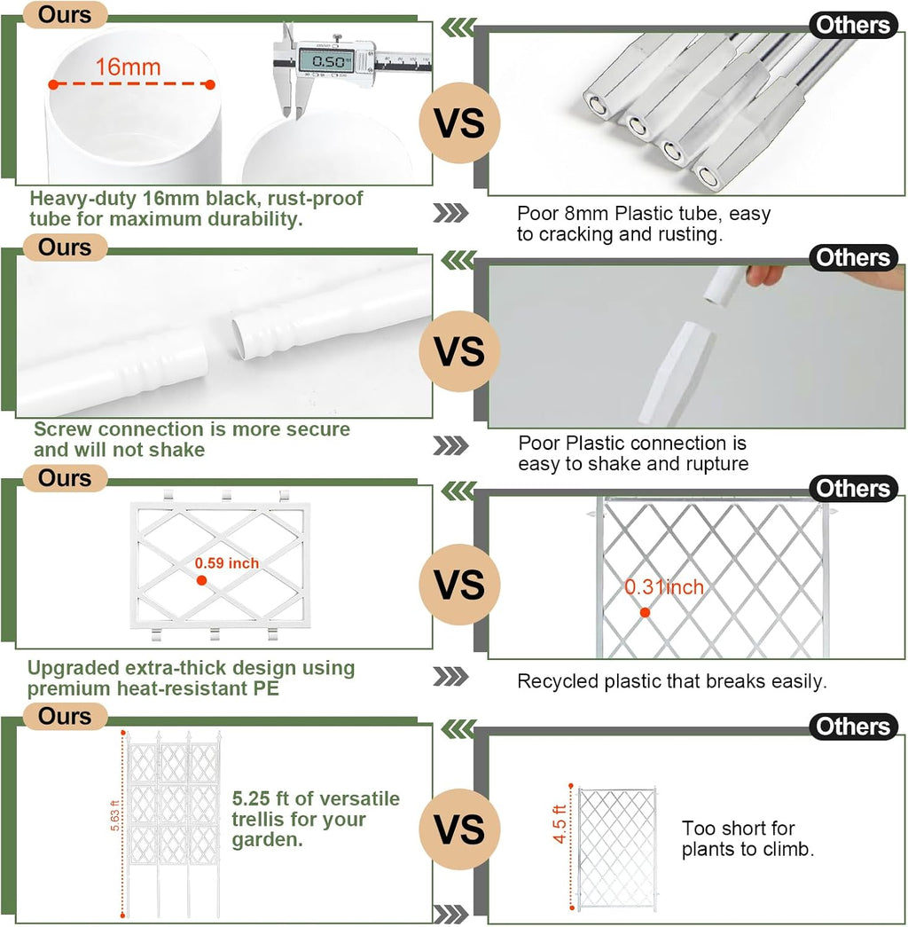 Metal Lattice Plant Trellis Frame