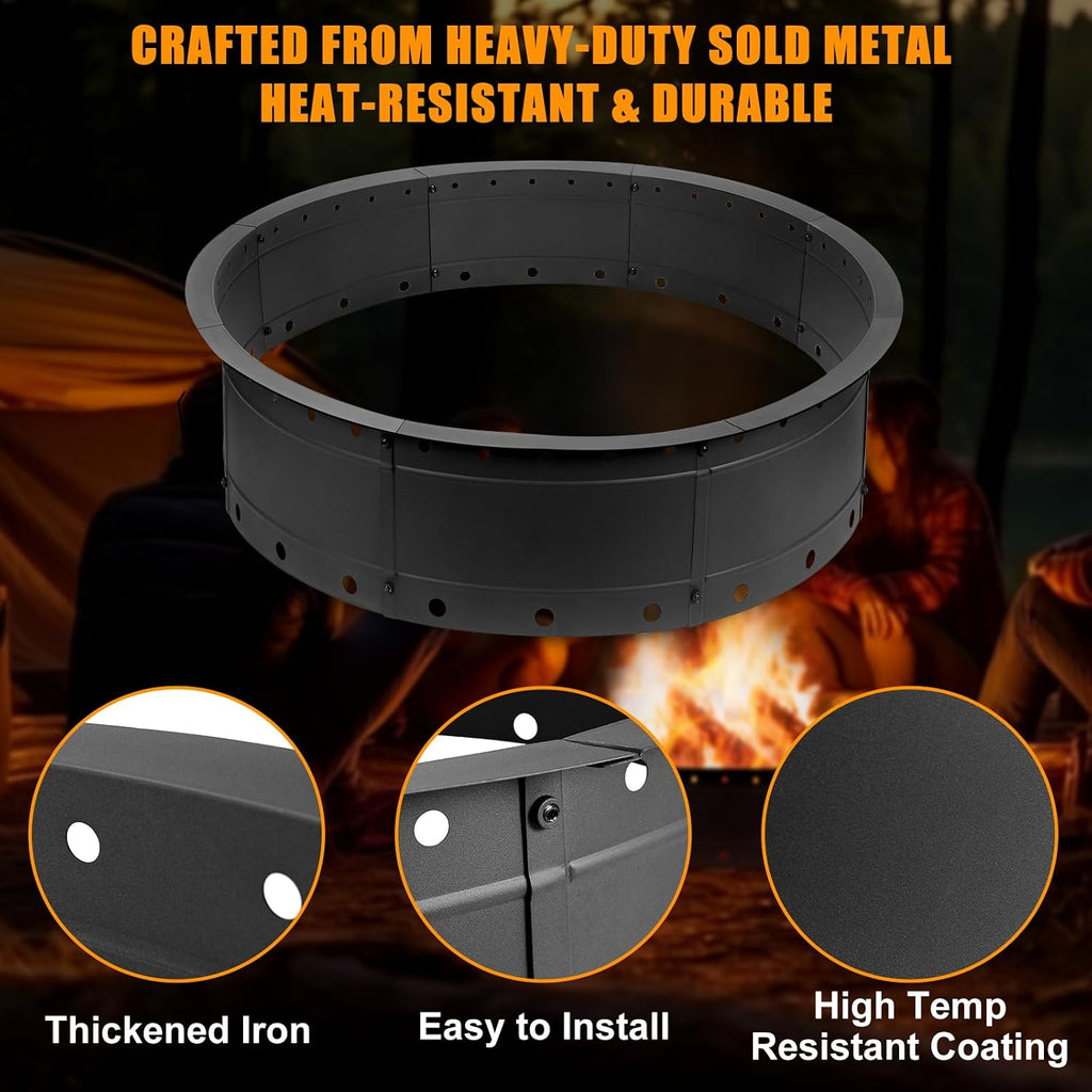 Steel Smokeless Vent Fire Pit Ring