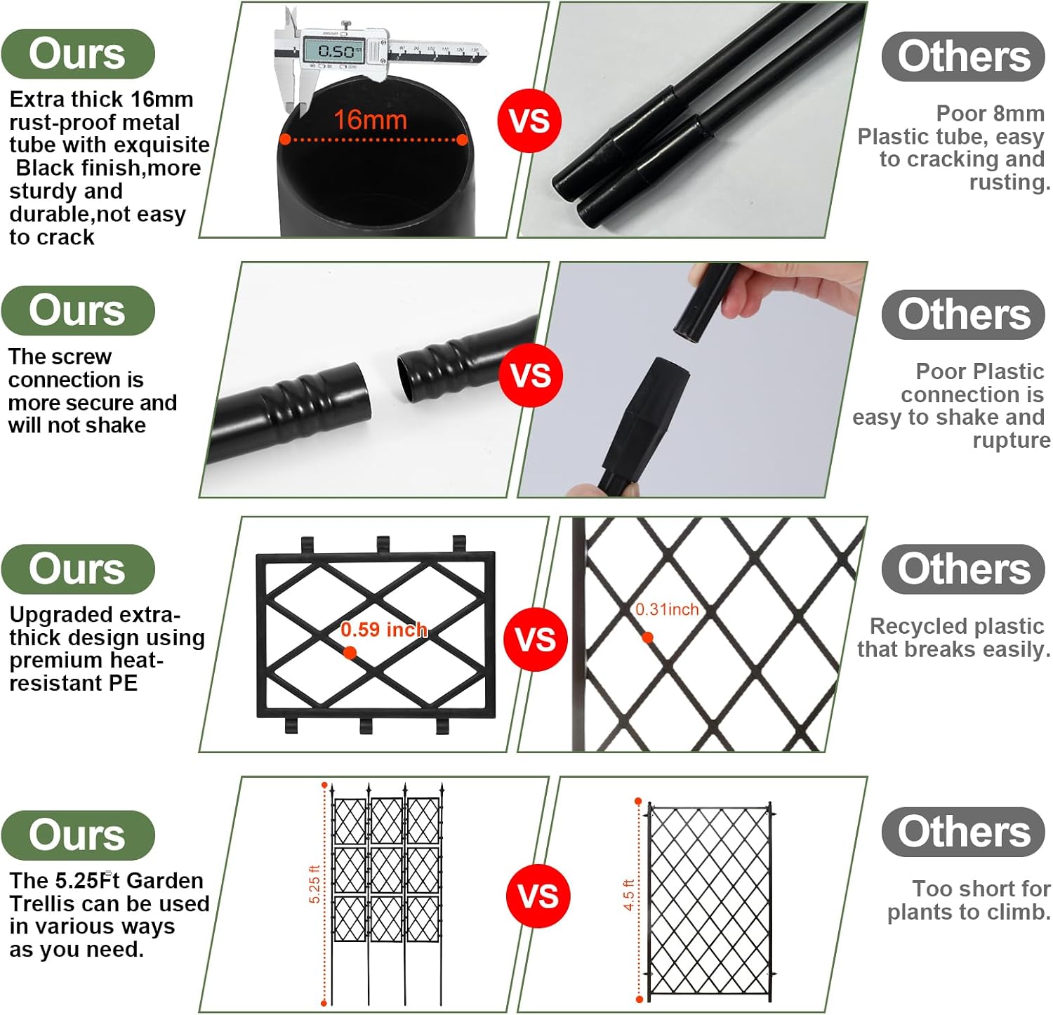 Metal Wall Lattice Plant Trellis