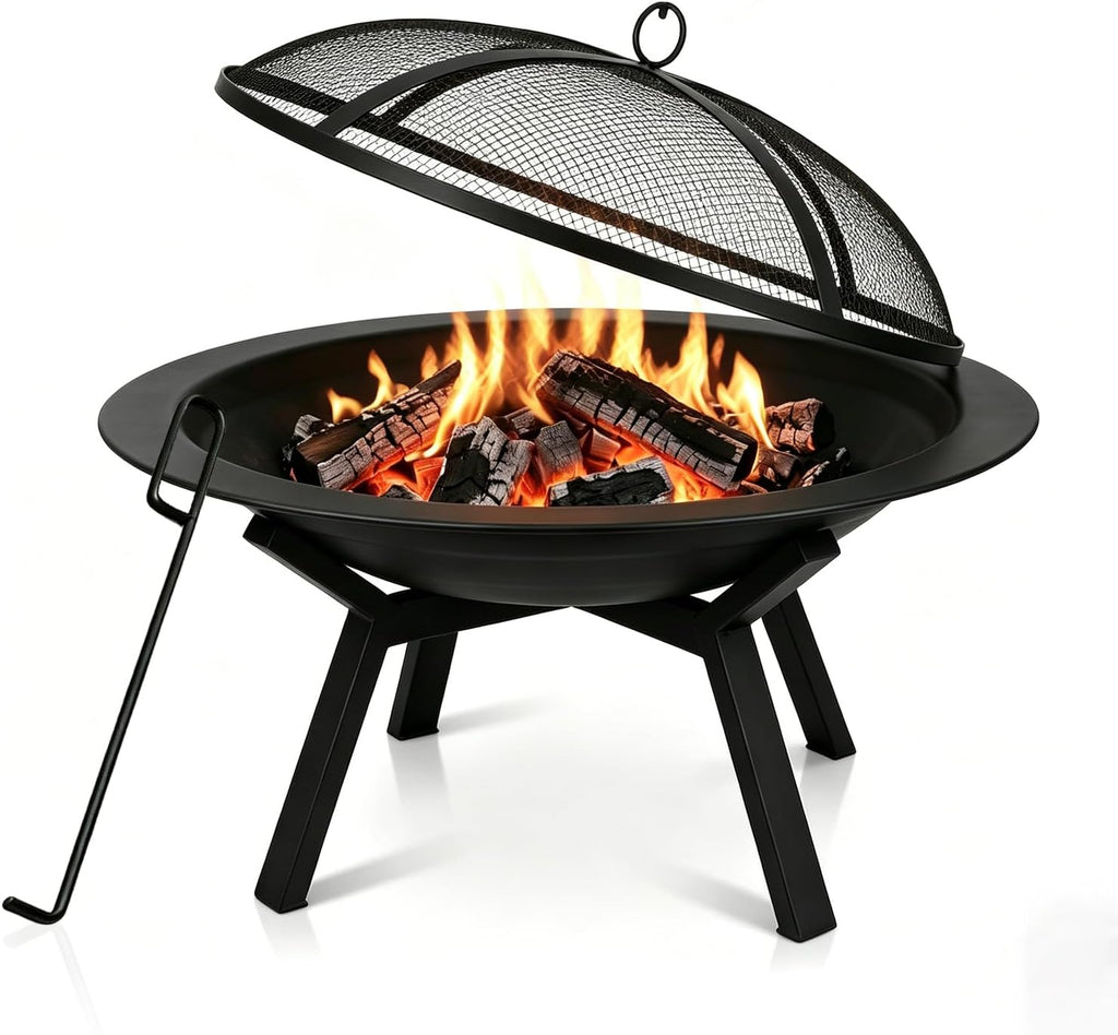 Steel Round Wood Burning Fire Pit