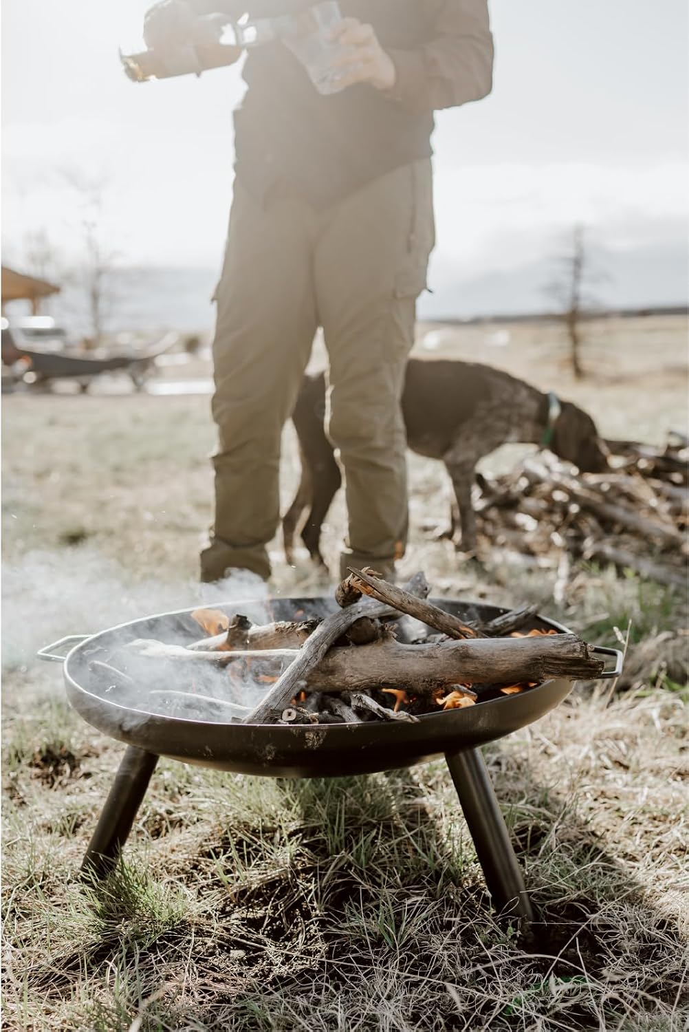 Alloy Steel Wood Burning Fire Pit