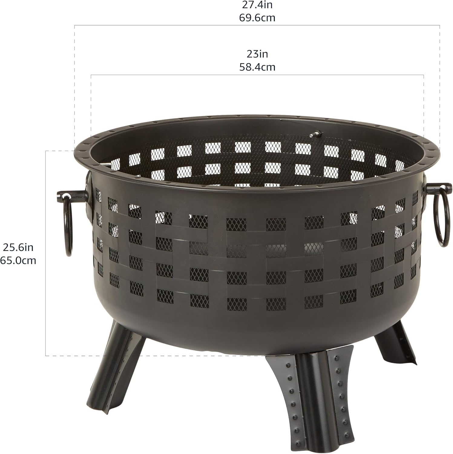 Steel Round Lattice Outdoor Fire Pit