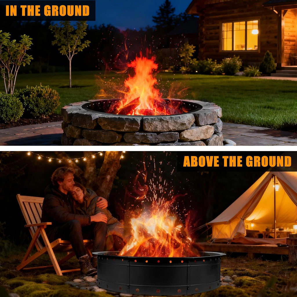 Steel Smokeless Vent Fire Pit Ring