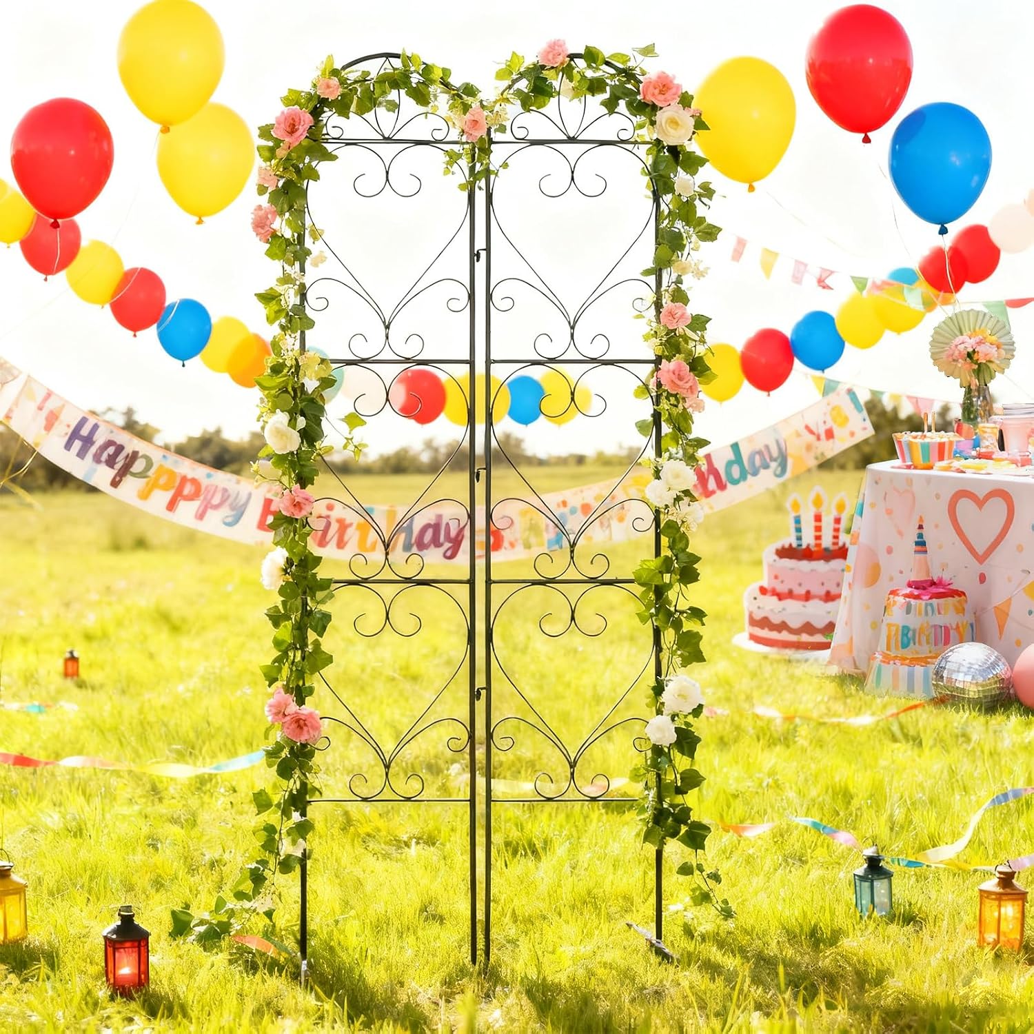 Metal Outdoor Plant Support Trellis