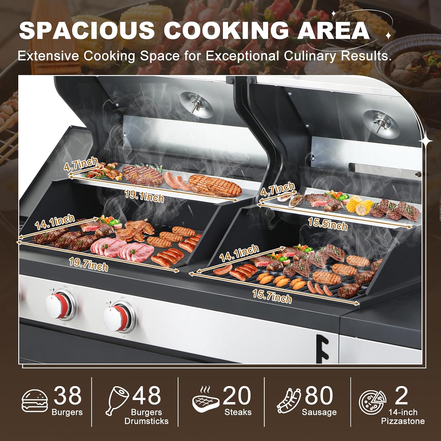 Combo Gas Charcoal BBQ Grill