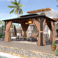 Metal Polycarbonate Roof Gazebo