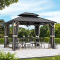 Steel LED Hardtop Patio Gazebo