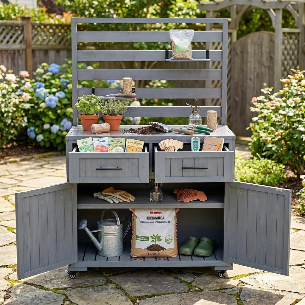Stainless Storage BBQ Grill Cart