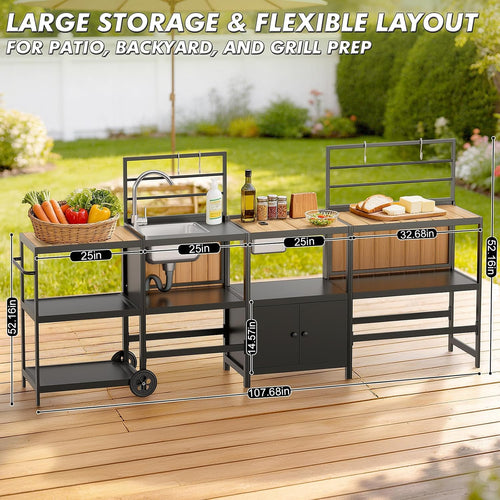 Aluminum Modular Kitchen Station