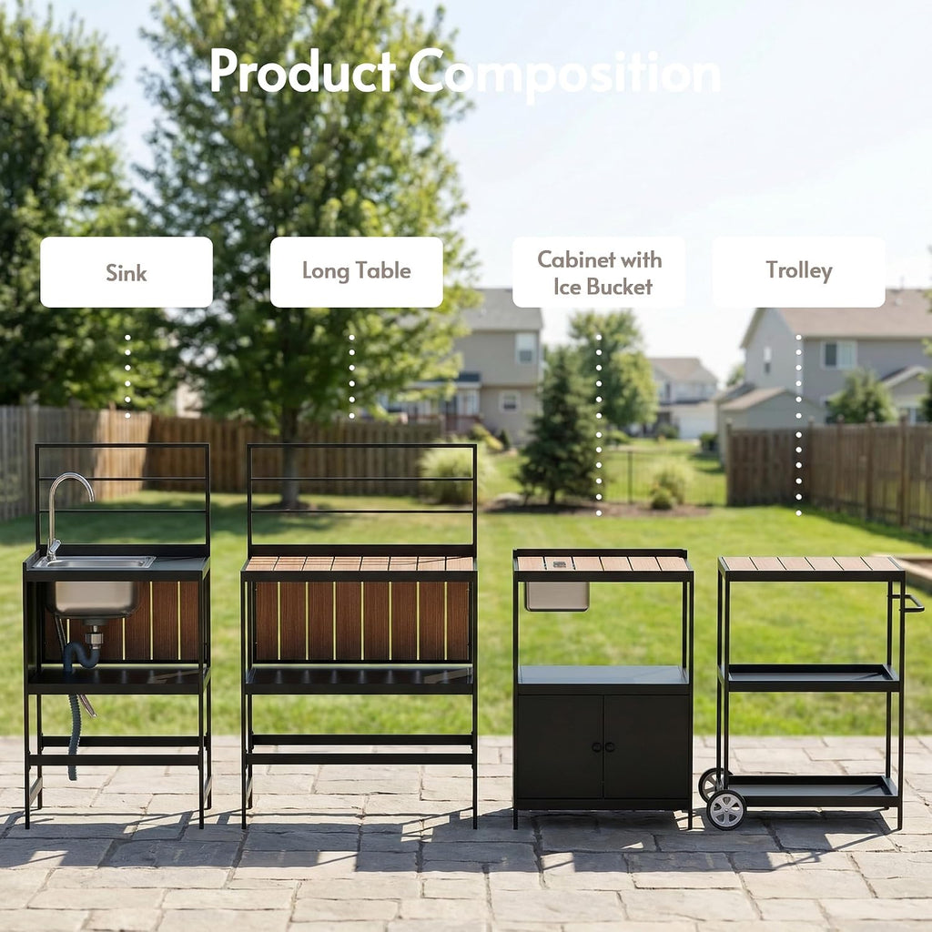 Aluminum Outdoor Kitchen Island