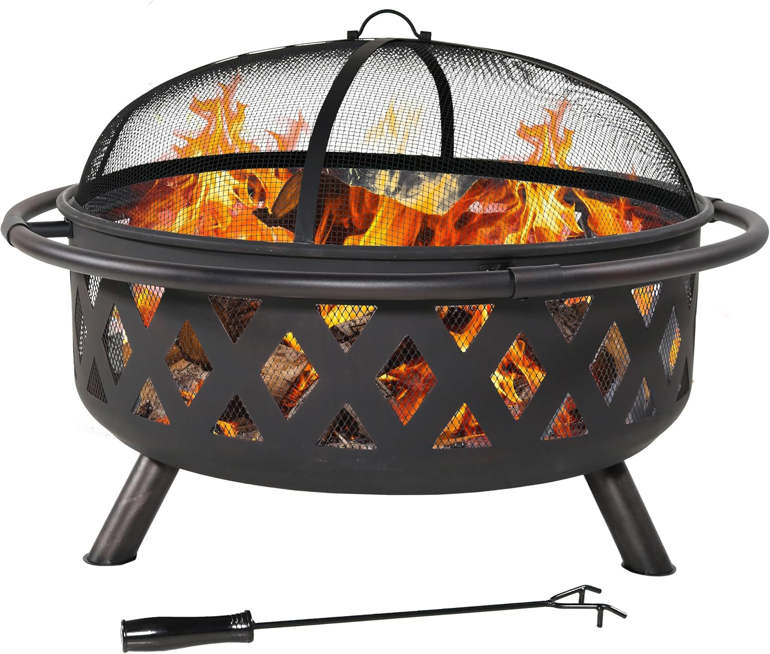 Steel Round Wood Burning Fire Pit