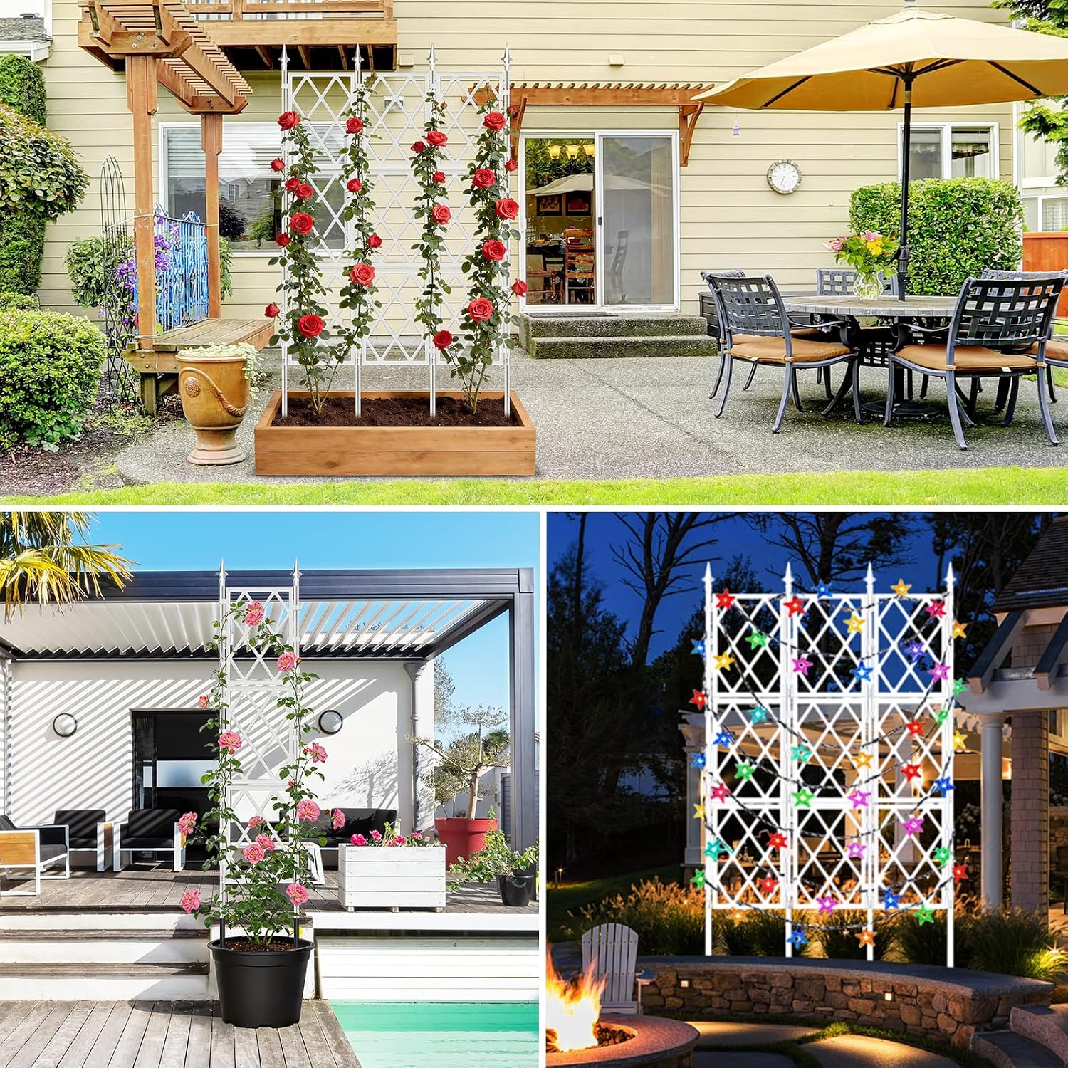 Metal Lattice Plant Trellis Frame